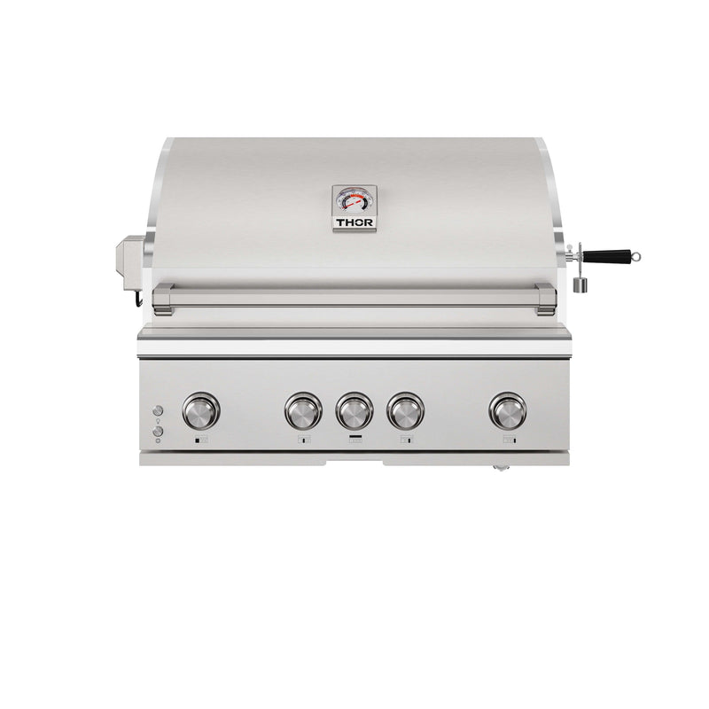 THOR Kitchen - 36-inch 4-Burner Built-In Gas Grill with Sear/Rear Infrared Burner & Rotisserie - TPG3601-G - IMG1