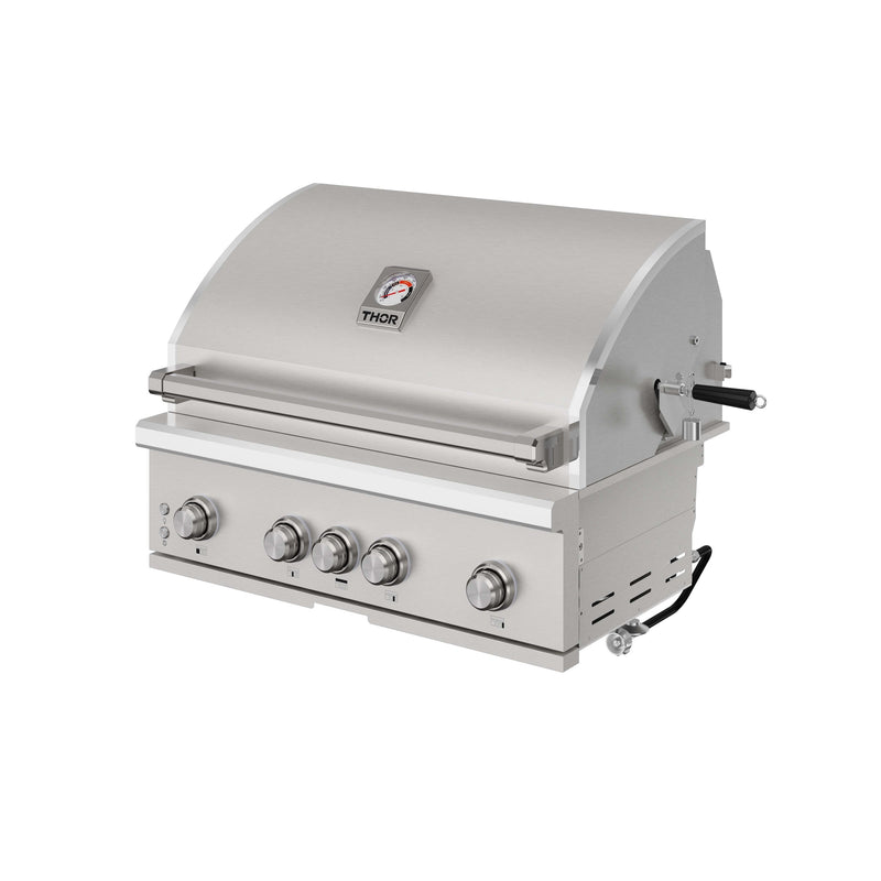 THOR Kitchen - 36-inch 4-Burner Built-In Gas Grill with Sear/Rear Infrared Burner & Rotisserie - TPG3601-G - IMG7