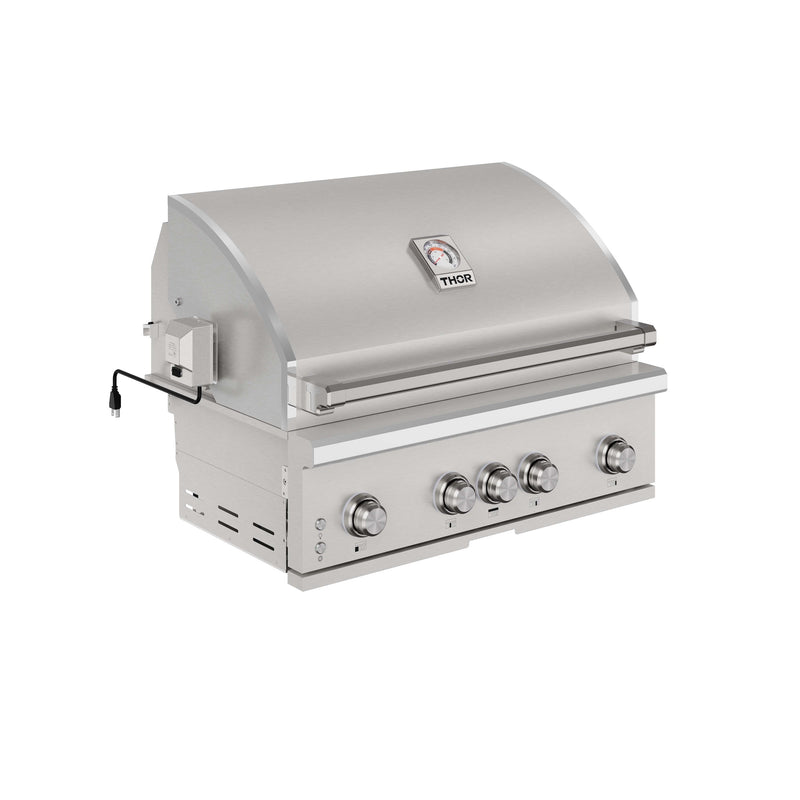 THOR Kitchen - 36-inch 4-Burner Built-In Gas Grill with Sear/Rear Infrared Burner & Rotisserie - TPG3601-G - IMG9
