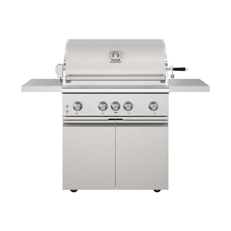 THOR Kitchen - 36-inch 4 burners Built in Gas Grill on cart with Sear/Rear Infrared Burner & Rotisserie Natural Gas - TPG3601 - IMG1