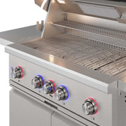 THOR Kitchen - 36-inch 4 burners Built in Gas Grill on cart with Sear/Rear Infrared Burner & Rotisserie Natural Gas - TPG3601 - IMG7