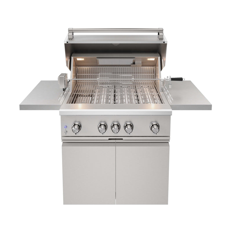 THOR Kitchen - 36-inch 4 burners Built in Gas Grill on cart with Sear/Rear Infrared Burner & Rotisserie Natural Gas - TPG3601 - IMG10