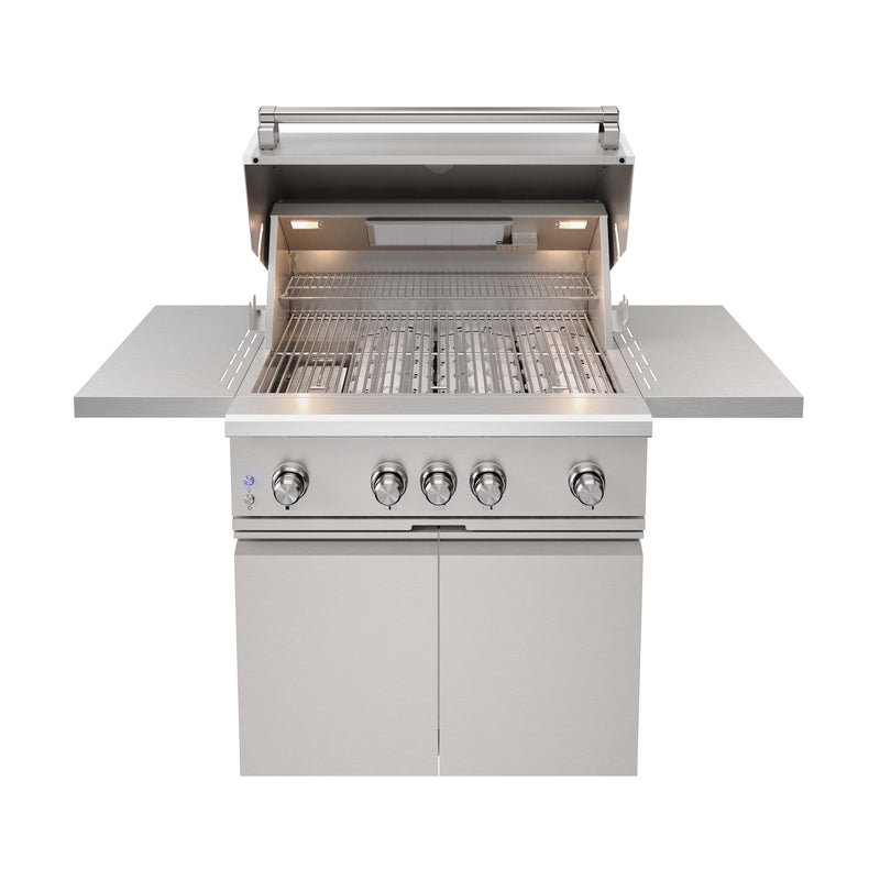 THOR Kitchen - 36-inch 4 burners Built in Gas Grill on cart with Sear/Rear Infrared Burner & Rotisserie Natural Gas - TPG3601 - IMG11