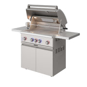 THOR Kitchen - 36-inch 4 burners Built in Gas Grill on cart with Sear/Rear Infrared Burner & Rotisserie Natural Gas - TPG3601 - IMG12