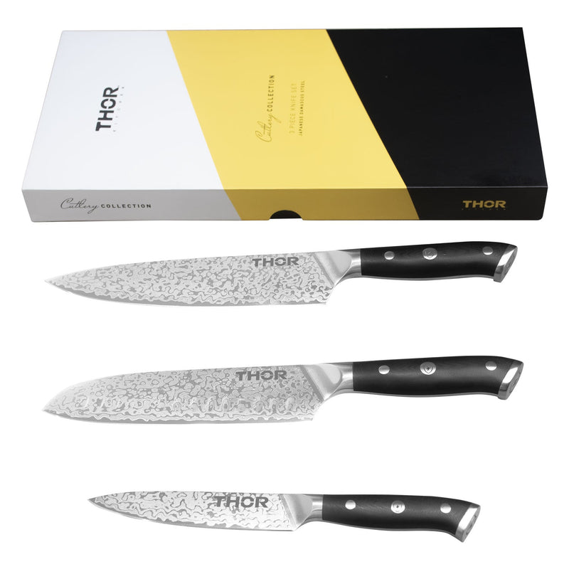 THOR Kitchen - 3-Piece Damascus Knife Set - DS0301P - IMG1