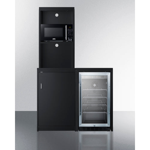 Summit 43" Wide Casework Suite with Beverage Center and Microwave, ADA Height CWSUITE43G