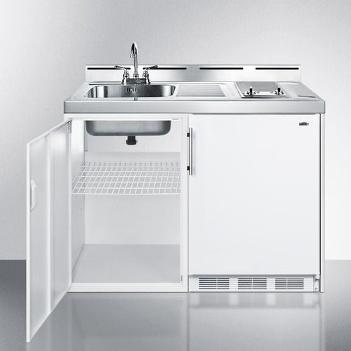 Summit 48" Wide All-In-One Kitchenette C48ELGLASS