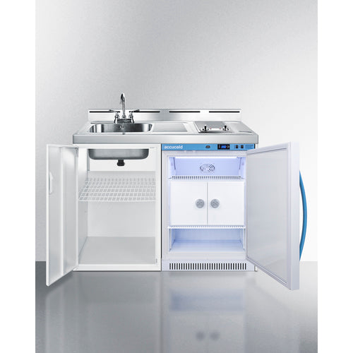 Summit 48" Wide All-In-One Wellness Room Kitchenette C48ELMCLK