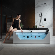 Empava - 71" Alcove LED Whirlpool Bathtub with Center Drain - EMPV-71JT408-BK - IMG4