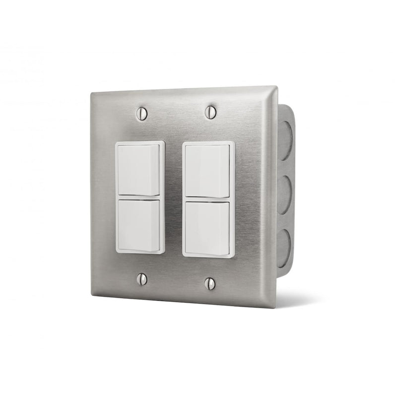 Infratech - Flush Mount In-Wall Single Stacked Duplex Switch 14-4300 (Single - In-Wall) - 14 4300