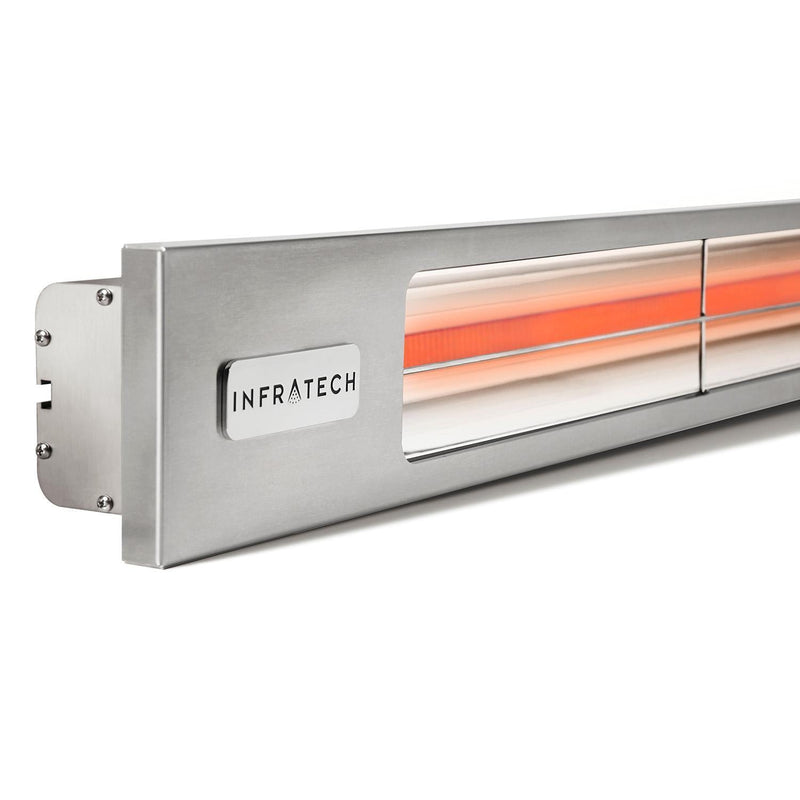 Infratech - 63 1/2-Inch Slimline Series 3000W Single Element Electric Infrared Patio Heater 240V (63 1/2-Inch / 3000W / Silver / 240V) - SL3024SV