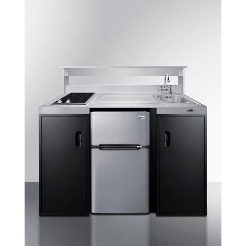 Summit 54" Wide All-In-One Kitchenette, ADA Counter Height CK55ADASINKR