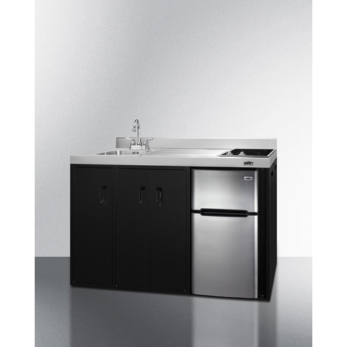 Summit 54" Wide All-In-One Kitchenette CK54SINKL