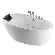 Empava - 59" Acrylic Freestanding Whirlpool Bathtub with Center Drain - EMPV-59AIS12 - IMG9