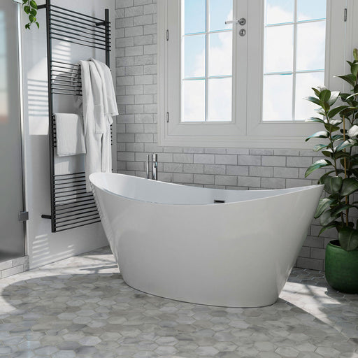 Empava - 59" Freestanding Soaking Tub with Center Drain - EMPV-59FT1518 - IMG1