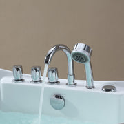 Empava - 59" Freestanding Boat-shaped Whirlpool Bathtub with Center Drain - EMPV-59AIS11 - IMG11