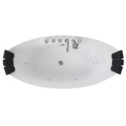 Empava - 59" Freestanding Boat-shaped Whirlpool Bathtub with Center Drain - EMPV-59AIS11 - IMG14