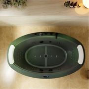 Empava - 75" Acrylic Freestanding Whirlpool Bathtub with 360° waterfall and Center Drain - EMPV-75DM02 - IMG5