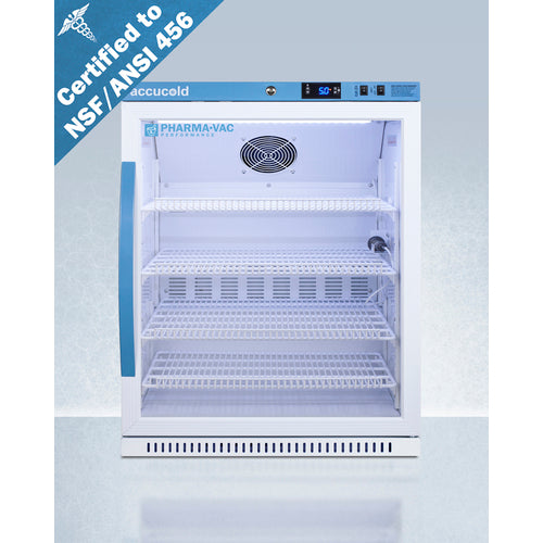 Summit 6 Cu.Ft. ADA Height Vaccine Refrigerator, Certified to NSF/ANSI 456 Vaccine Storage Standard ARG61PVBIADA456