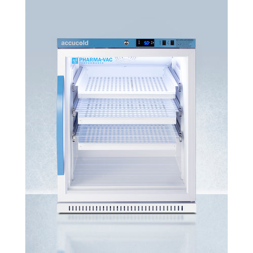 Summit 6 Cu.Ft. ADA Height Vaccine Refrigerator, with Removable Drawers ARG61PVBIADADR