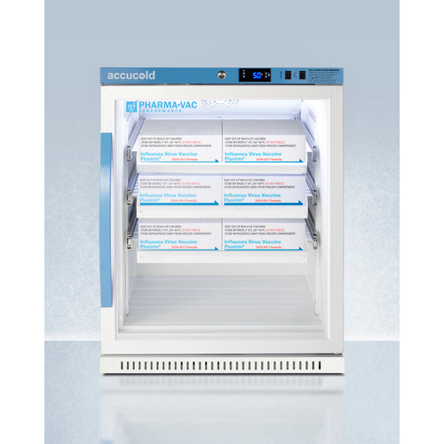 Summit 6 Cu.Ft. ADA Height Vaccine Refrigerator with Removable Drawers ARG6PVDR