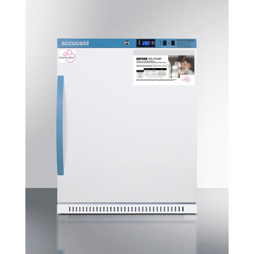 Summit 6 Cu.Ft. MOMCUBE® Breast Milk Refrigerator, ADA Height MLRS62BIADAMCLK