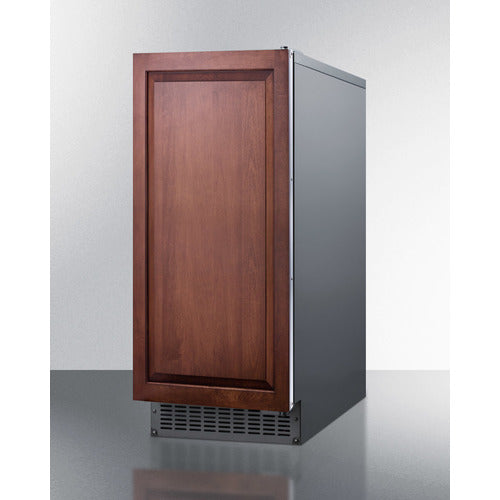 Summit 62 lb. Clear Outdoor Icemaker (Panel Not Included) BIM68OSGDRIF