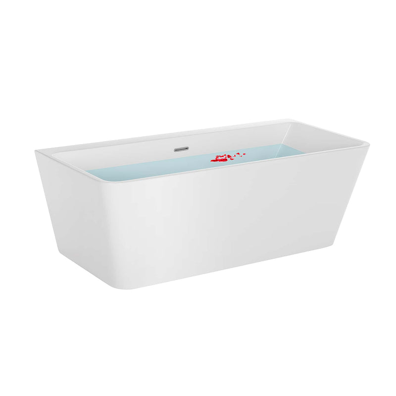 Empava 67" Freestanding Soaking Tub with Center Drain EMPV-67FT1516
