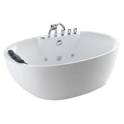 Empava - 67" Acrylic Freestanding Whirlpool Bathtub with Center Drain - EMPV-67AIS13 - IMG9
