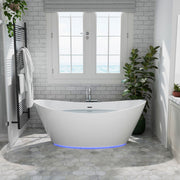 Empava - 67" Freestanding Soaking LED Tub with Center Drain - EMPV-67FT1518LED - IMG3