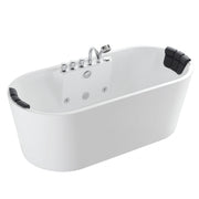 Empava - 67" Freestanding Oval Whirlpool Bathtub with Center Drain - EMPV-67AIS01 - IMG9