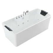 Empava - 67" Freestanding Rectangle Whirlpool Bathtub with Center Drain - EMPV-67AIS16 - IMG11