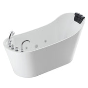 Empava - 67" Freestanding Whirlpool Tub with Faucet and Reversible Drain - EMPV-67AIS09 - IMG9