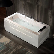 Empava - 67" Alcove Combination Massage Inline Heater LED Tub with Left Drain - EMPV-67JT351LED - IMG5