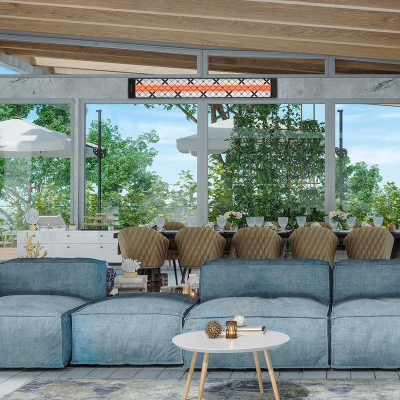 Infratech - 39-Inch Motif Collection 4000W Dual Element 240V Electric Infrared Patio Heater W/ Traditional Fascia (Traditional Motif / Black) - CD4024BL4 - IMG13