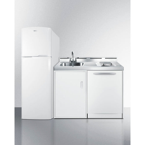 Summit 71" Wide All-In-One Kitchenette with Dishwasher ACKDW721G
