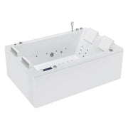 Empava - 71-inch Freestanding Combination Massage 2-Person LED Tub With Center Drain - EMPV-71JT801 - IMG9