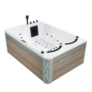 Empava - 75 in. Freestanding Luxury Thermostatic 2-Person Rectangle LED Tub With Right Drain - EMPV-75JT901 - IMG7