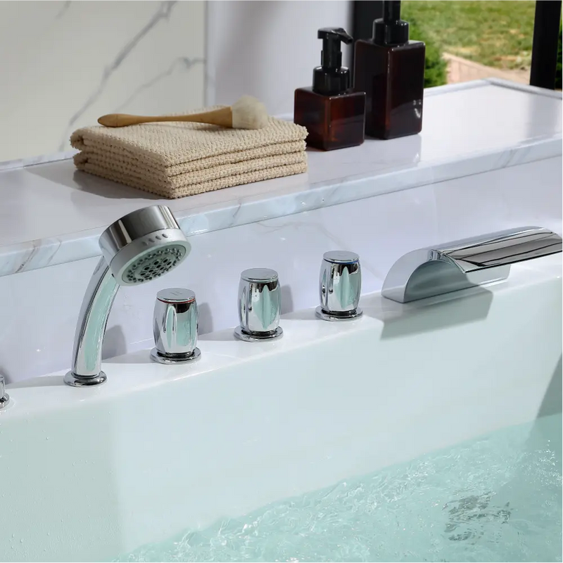 Empava - 71" Alcove LED Whirlpool Bathtub with Left Drain - EMPV-71JT618L - IMG4