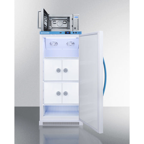 Summit 8 cu.ft. MOMCUBE Breast Milk Refrigerator/Microwave Combination MLRS8MCLK-SCM1000SS