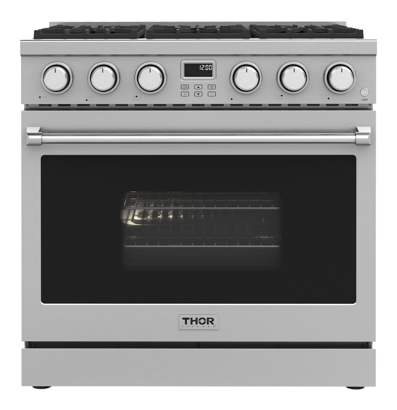 THOR Kitchen - 36-inch Contemporary Professional Liquid Propane Range - ARG36LP - IMG3