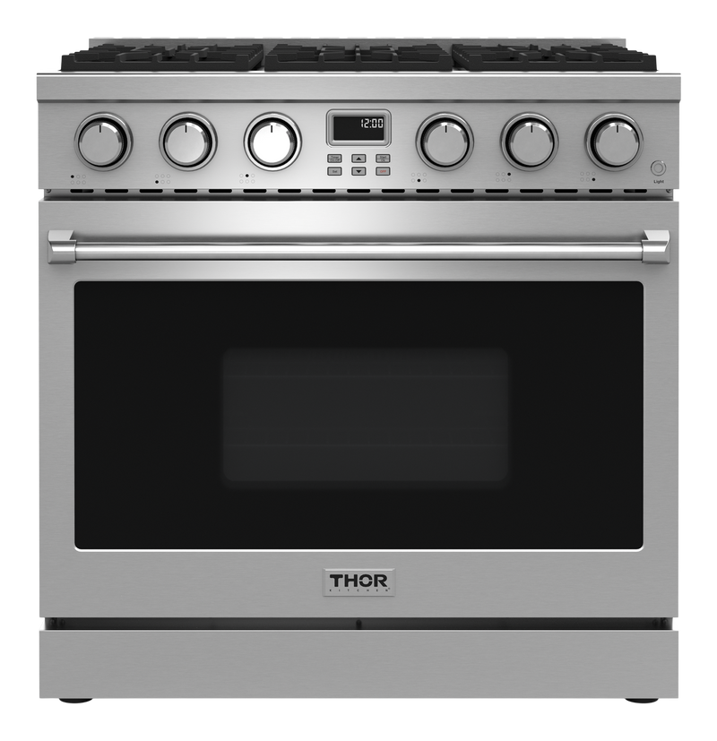 THOR Kitchen - 36-inch Gas Range Contemporary Professional - ARG36 - IMG1