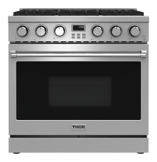THOR Kitchen - 36-inch Gas Range Contemporary Professional - ARG36 - IMG1