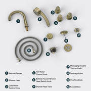 Empava - Bathtub Faucet Fixtures For AIS Series Whirlpool Spa Tubs (Bronze) - ACC-AIS(ORB) - IMG24