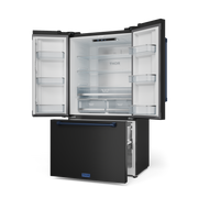 THOR Kitchen - 36-inch Gordon Ramsay Series 20.3 cu ft French Door Counter Depth Refrigerator with Ice Maker in Black/Navy Blue - RF3621CTD00-BLU - IMG3