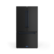 THOR Kitchen - 36-inch Gordon Ramsay Series 20.3 cu ft French Door Counter Depth Refrigerator with Ice Maker in Black/Navy Blue - RF3621CTD00-BLU - IMG1