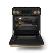 THOR Kitchen - 30-inch Gordon Ramsay Series Professional Electric Range with Tilt Panel Touch Control in Black/Bronze - RSE30B-BRZ - IMG2