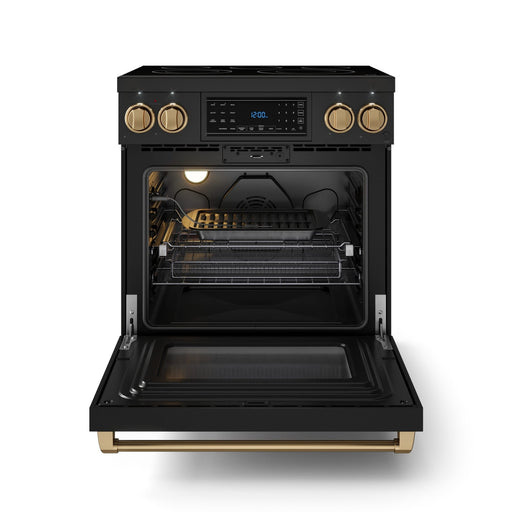 THOR Kitchen - 30-inch Gordon Ramsay Series Professional Electric Range with Tilt Panel Touch Control in Black/Bronze - RSE30B-BRZ - IMG2