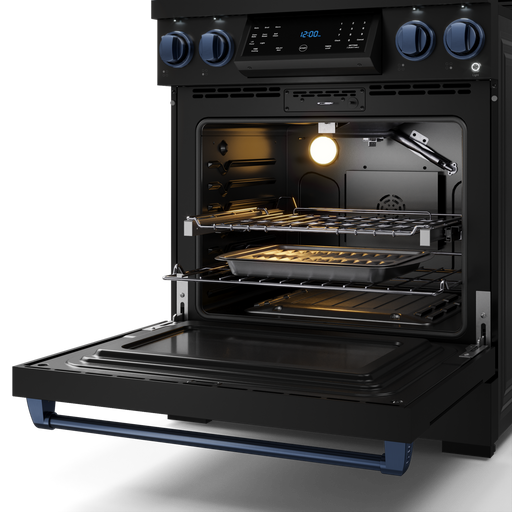 THOR Kitchen - 30-inch Gordon Ramsay Series Professional LP Range with Tilt Panel Touch Control in Matte Black/Blue - RSG30BLP-BLU - IMG2