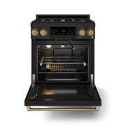 THOR Kitchen - 30-inch Gordon Ramsay Series Professional LP Range with Tilt Panel Touch Control in Matte Black/Bronze - RSG30BLP-BRZ - IMG2